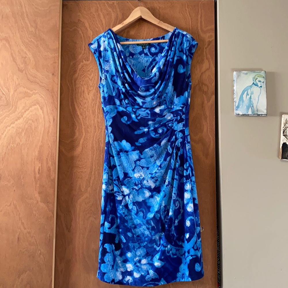 Blue print Lauren Ralph Lauren dress Women’s 12.